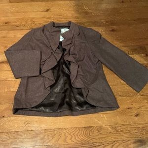 Anthropologie Tabitha Ruffled Blazer